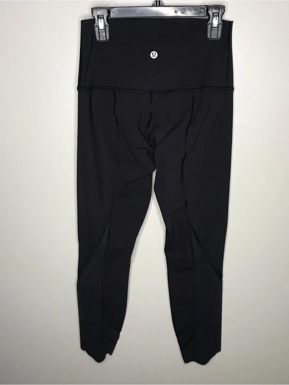 lululemon athletica Wunder Under Roll Down Black High-Rise Leggings Sz 2